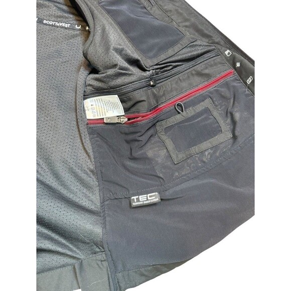 SCOTTeVEST Best Travel Vest Womens M1 Size XL RFID Blocking Black Vacation - Picture 8 of 11
